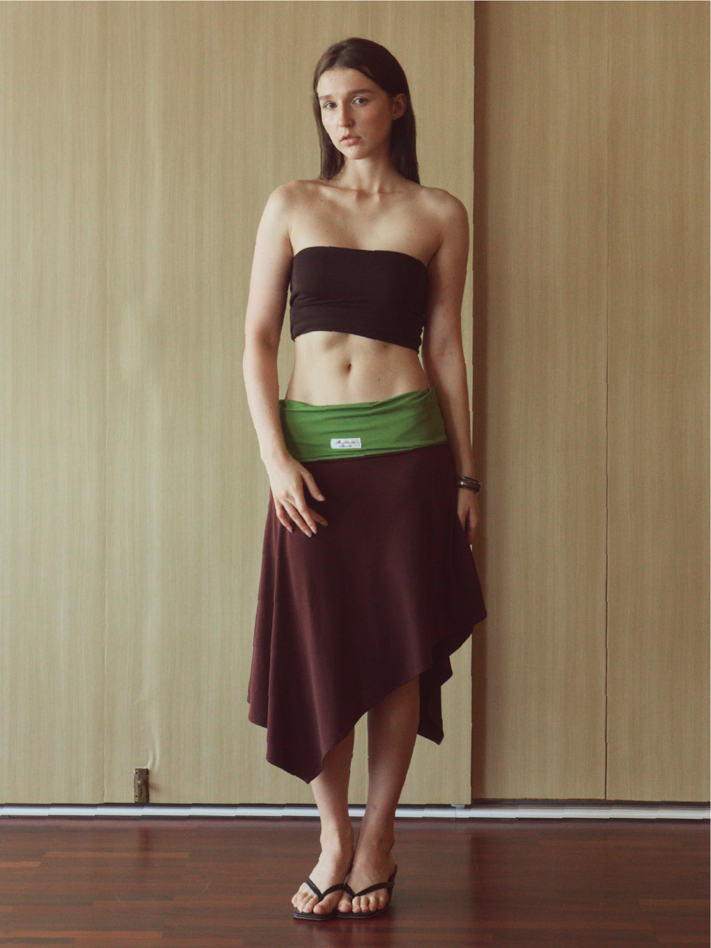 Tender Skirt in Brown/Green