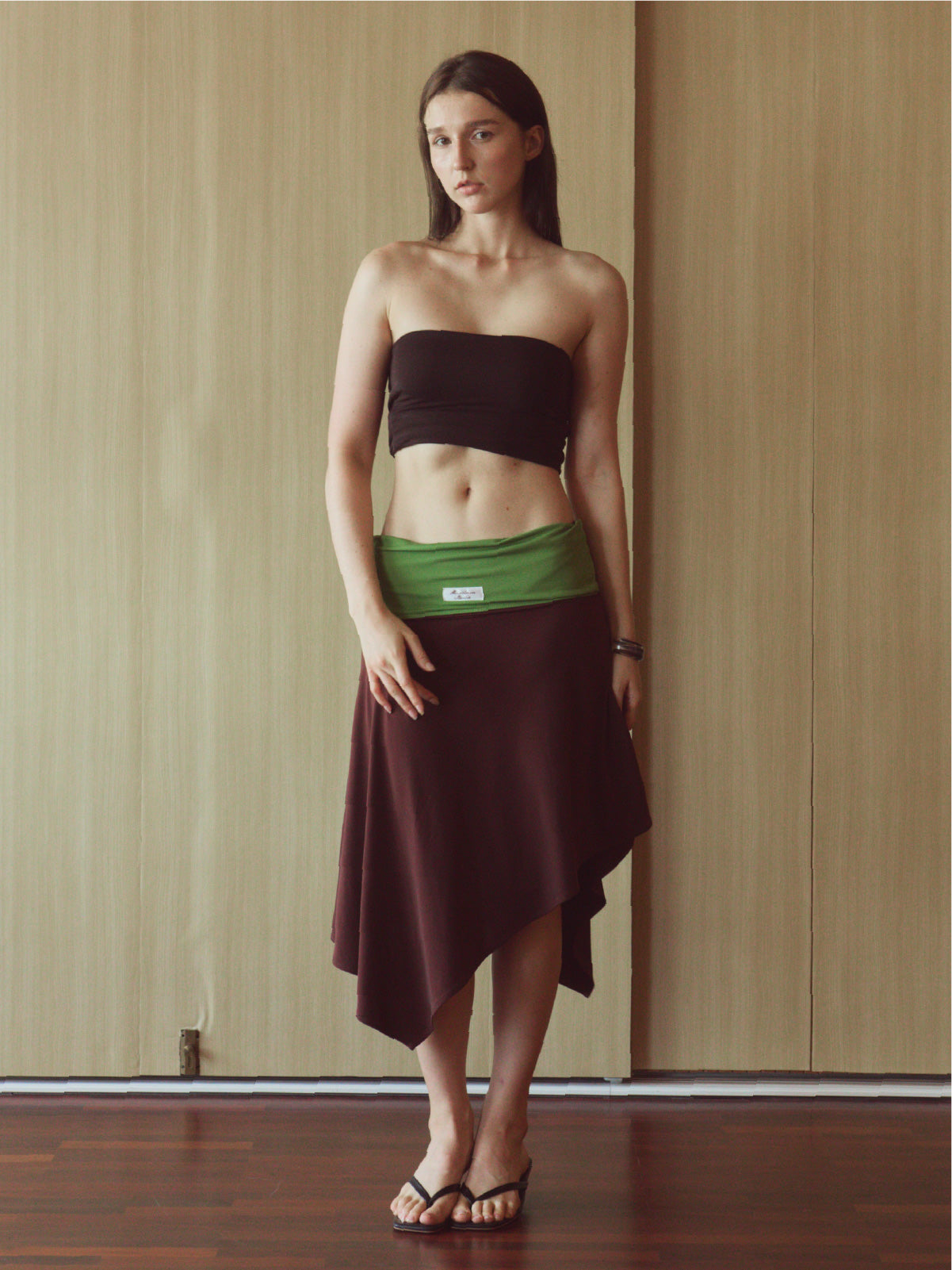 Tender Skirt in Brown/Green