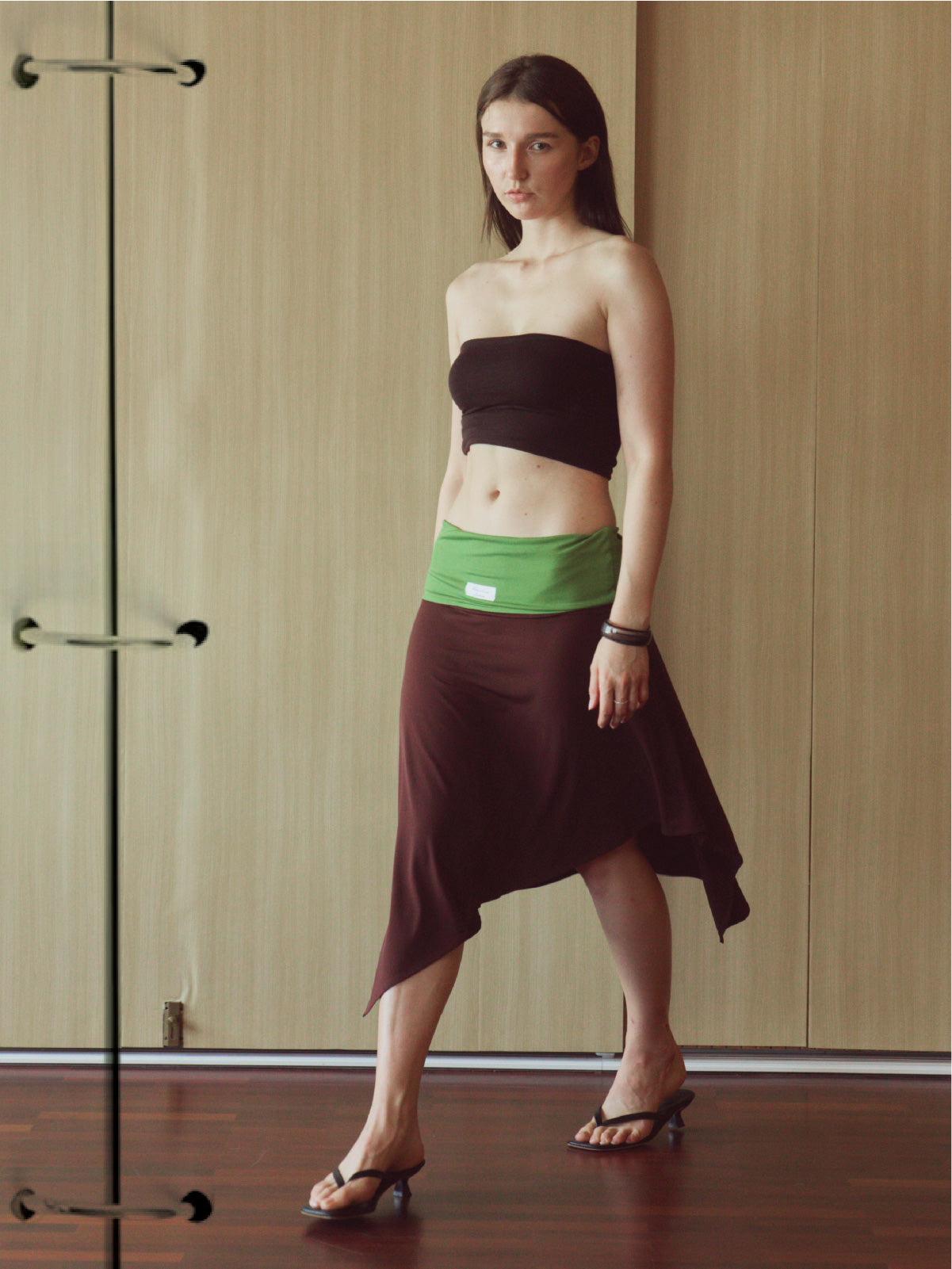 Tender Skirt in Brown/Green